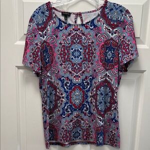 Talbots Multicolor Paisley Blouse